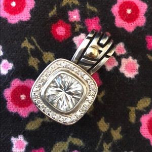 John Atencio White Topaz & Diamond Element Pendant